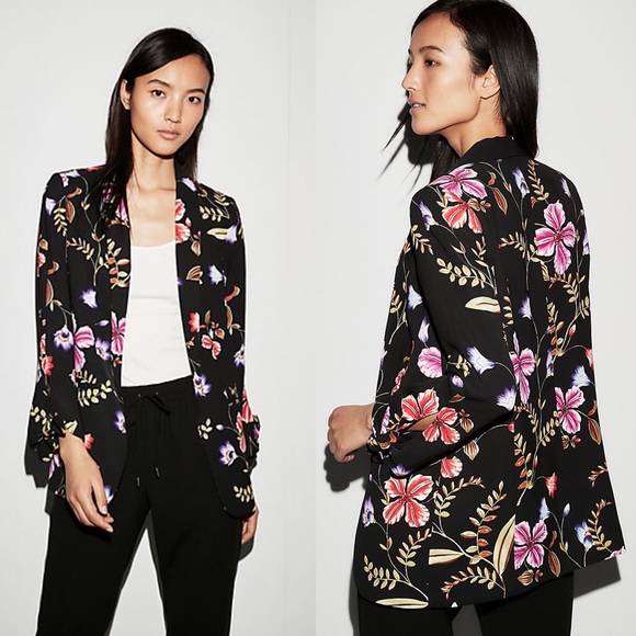 floral boyfriend blazer